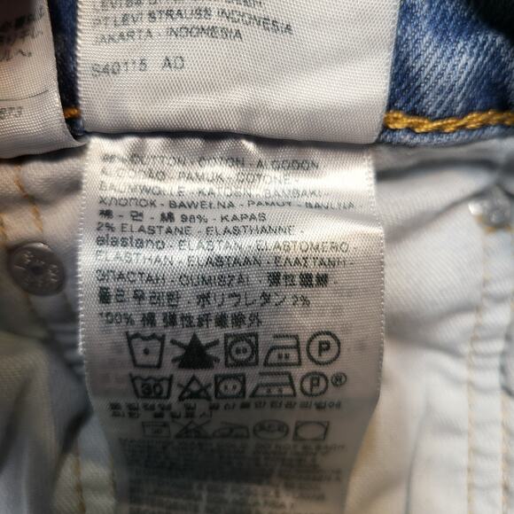 Levis 541 Jeans Mens 32x30 Blue Straight Leg Denim Distressed - Picture 4 of 10